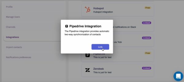 Integrate Pipedrive