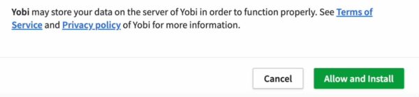 Install Yobi App