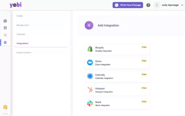 Integrate Social Media Channels