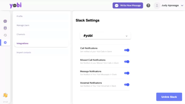 Slack Setting